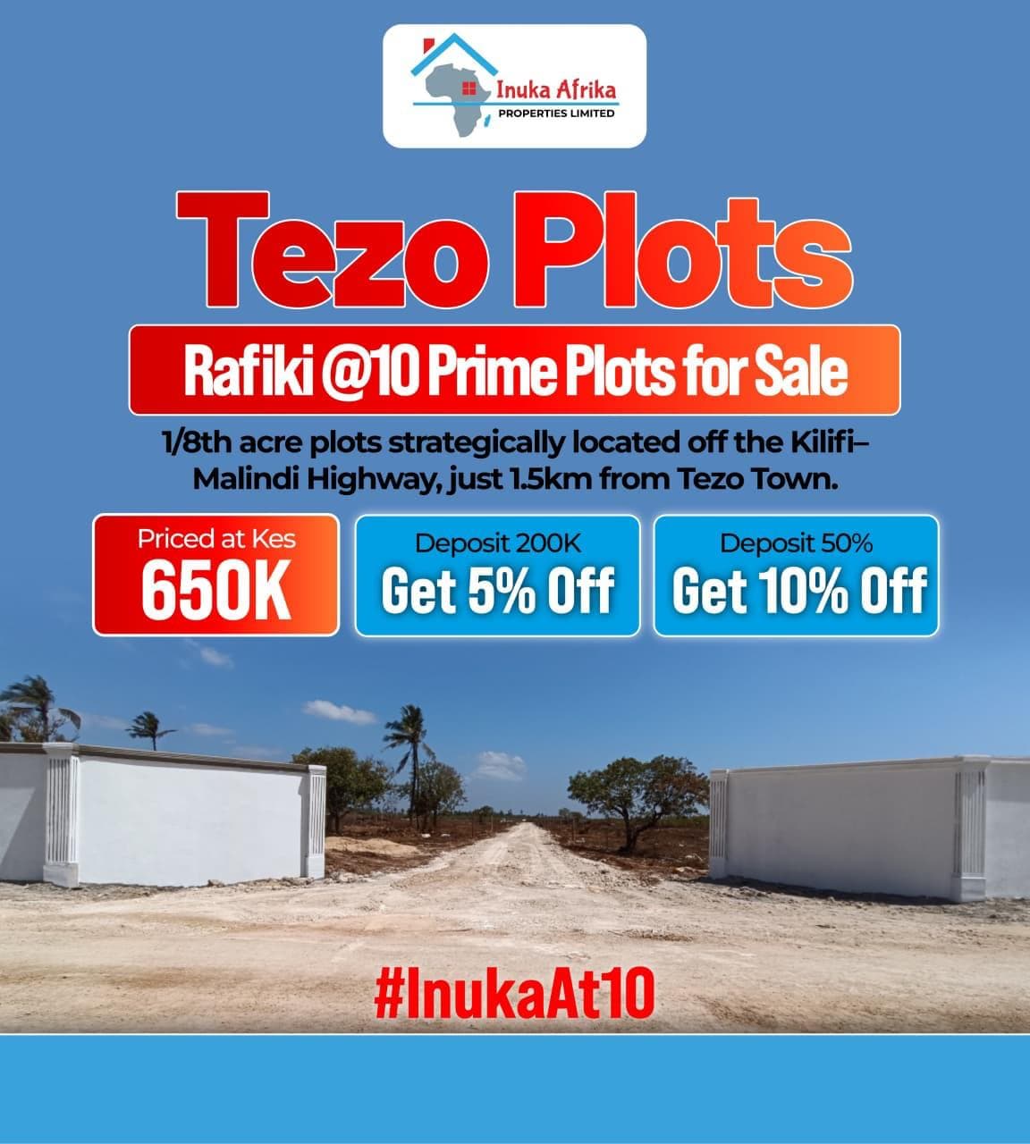 Rafiki @10 – Prime Plots Now Selling